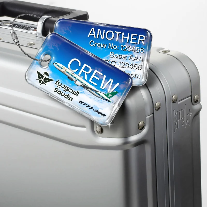 Embroidered Silk Passport Covers & Wallets with Gold Thread for Special OccasionsSaudia Airlines B777