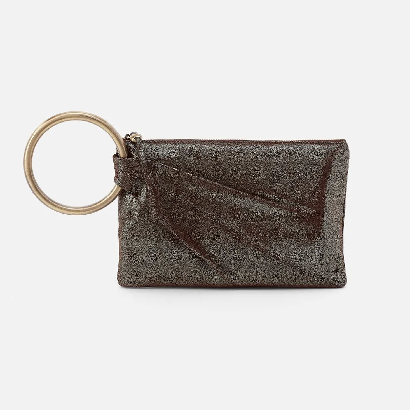 Lightweight money clips for travelSheila Ring Clutch In Metallic Leather - Coffee Galaxy Lightweight money clips for travelSheila Ring Clutch In Metallic Leather - Coffee Galaxy