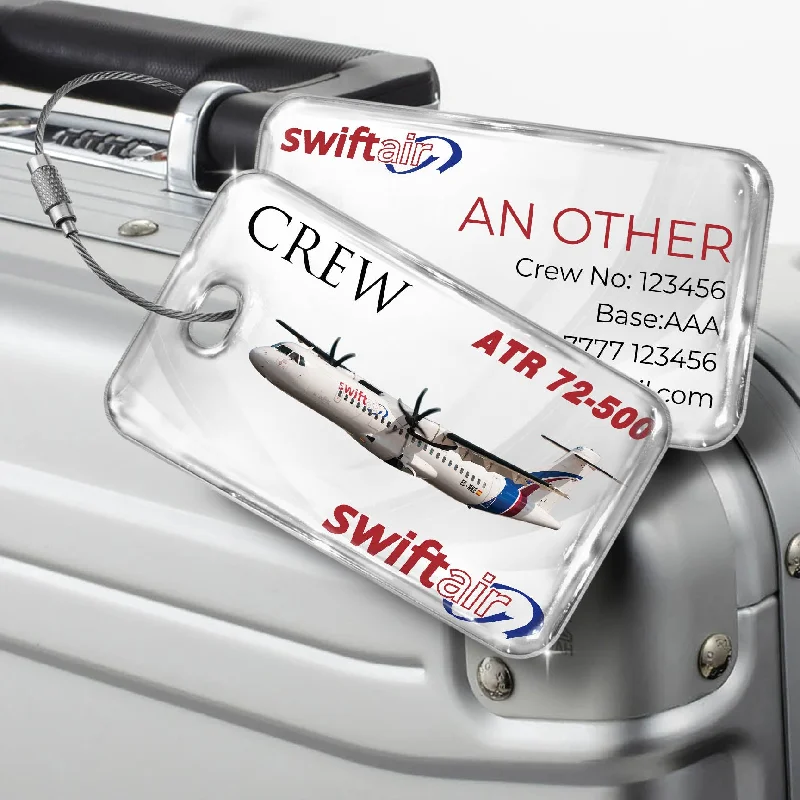 Vintage-Style Passport Covers & Wallets with Brass Hardware for Retro EnthusiastsSwiftair ATR72-500