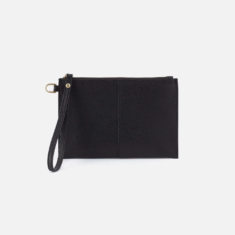 Money clips vs traditional walletsVida Small Pouch In Micro Pebbled Leather - Black