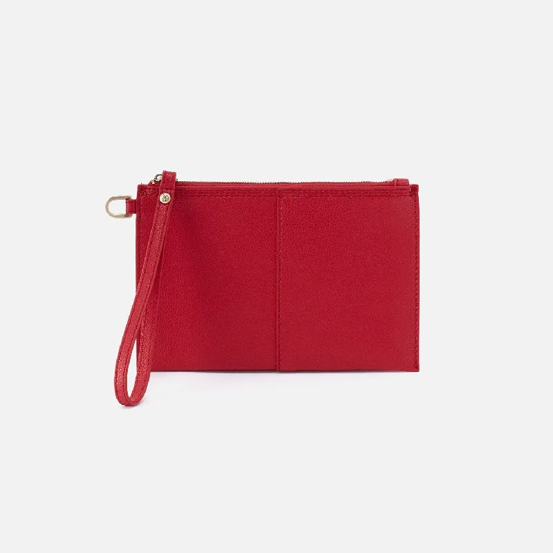 Money clips with magnetic closureVida Small Pouch in Micro Pebbled Leather - Tango Red Money clips with magnetic closureVida Small Pouch in Micro Pebbled Leather - Tango Red