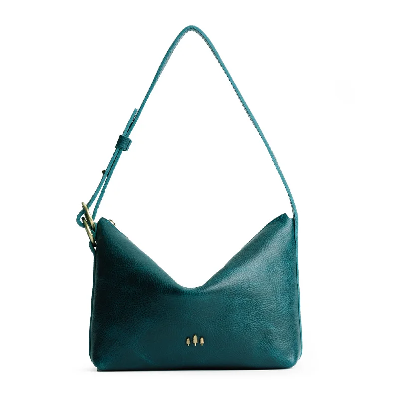 Laser - cut metal coin and key purses with geometric designsSlouchy Shoulder Bag