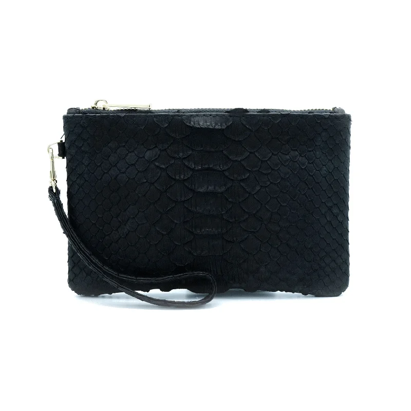 Magnetic - closure coin and key purses for easy accessKaron Onyx Wristlet Pouch