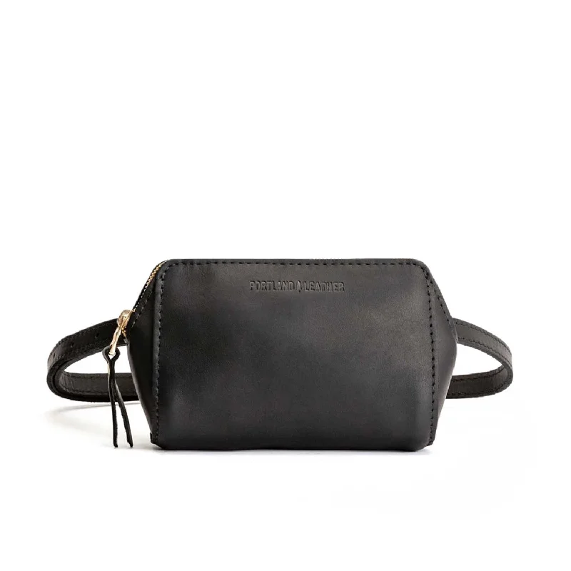 Embroidered silk coin and key purses for elegant ladiesZip-Tight Belt Bag