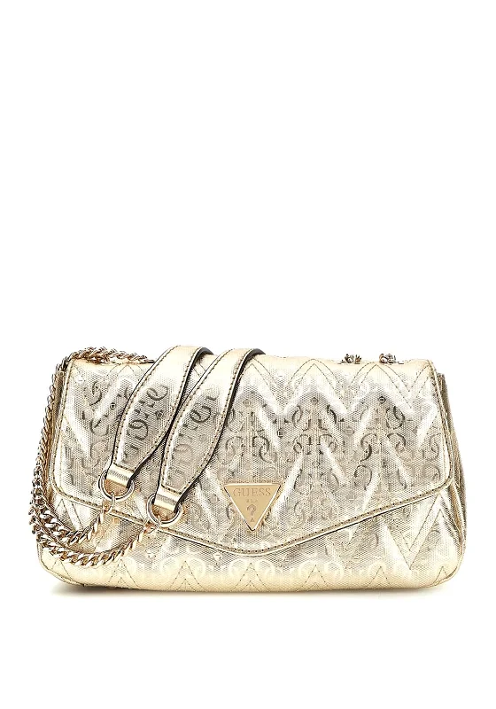 Men's crossbody bag with multiple interior pockets for organizationGuess Adelard Quilted Crossbody Bag, Gold Men's crossbody bag with multiple interior pockets for organizationGuess Adelard Quilted Crossbody Bag, Gold