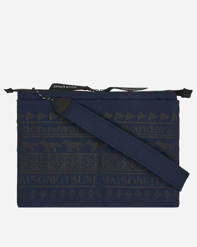Men's tactical backpack with additional molle attachments for special opsMaison Kitsuné Sacoche Navy Men's tactical backpack with additional molle attachments for special opsMaison Kitsuné Sacoche Navy