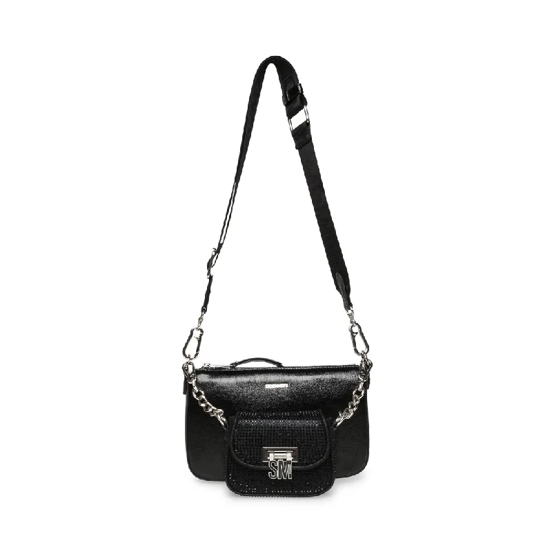 Men's crossbody bag with a padded laptop sleeve for commutingBnaim-R Bag BLK/SIL