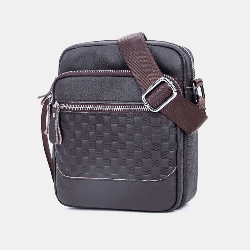 Soft suede men's crossbody bag for a luxurious feelBullcaptain Men Genuine Leather Weave Waterproof Multifunction Multi-Layers Crossbody Bag Shoulder Bag Soft suede men's crossbody bag for a luxurious feelBullcaptain Men Genuine Leather Weave Waterproof Multifunction Multi-Layers Crossbody Bag Shoulder Bag