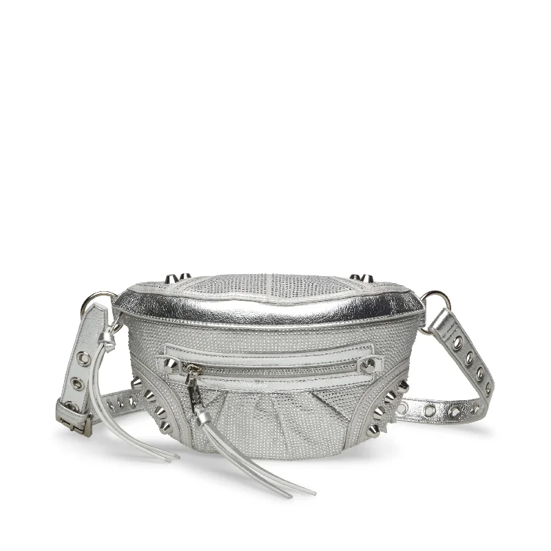 Canvas men's crossbody bag with a rustic, casual styleBvina-R Bag SILVER