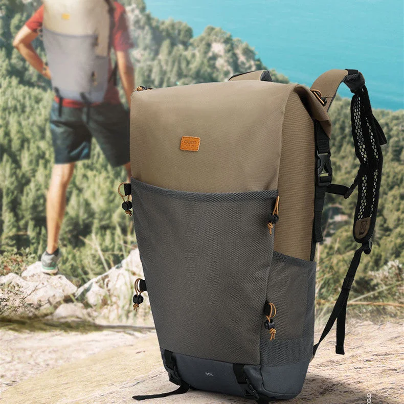 Men's lightweight laptop backpack with 15.6-inch padded sleeve for daily commutingCamel Hiking Bag Professional Outdoor Hiking Backpack Sports Waterproof Travel