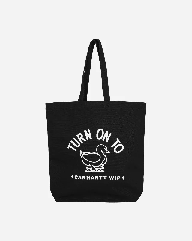Men's sports backpack with ventilation system for gym workoutsStamp Tote Bag Black