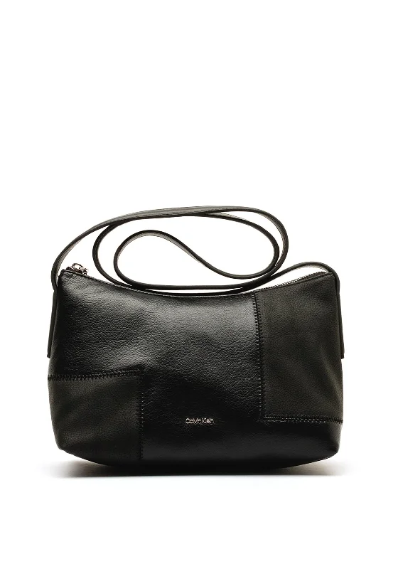 Men's crossbody bag with a hidden anti - theft pocketCalvin Klein Patchwork Detail Crossbody Bag, Black Men's crossbody bag with a hidden anti - theft pocketCalvin Klein Patchwork Detail Crossbody Bag, Black