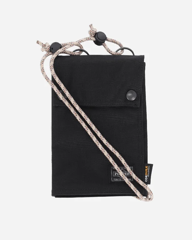 Men's smart backpack with integrated tracking device for securityPorter Cordura Nylon Pochette Black Men's smart backpack with integrated tracking device for securityPorter Cordura Nylon Pochette Black