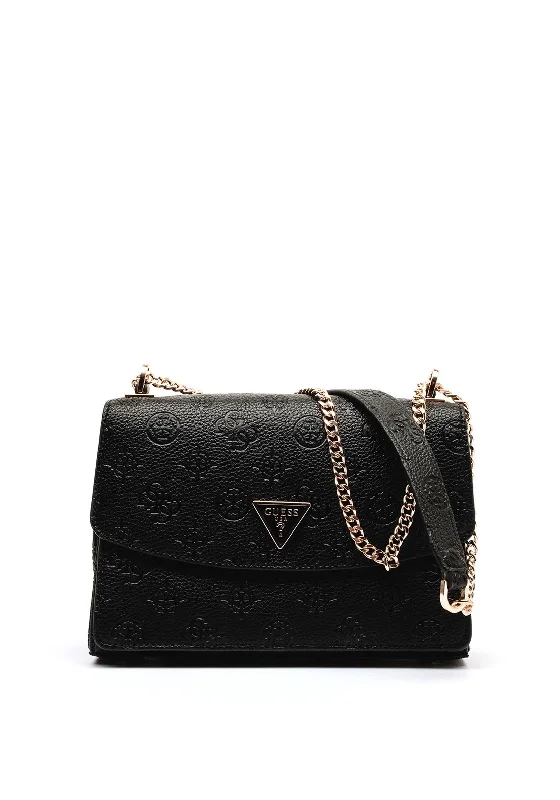 Convertible men's crossbody bag that can be worn as a shoulder bagGuess Cresidia Logo Embossed Crossbody Satchel Bag, Black Convertible men's crossbody bag that can be worn as a shoulder bagGuess Cresidia Logo Embossed Crossbody Satchel Bag, Black