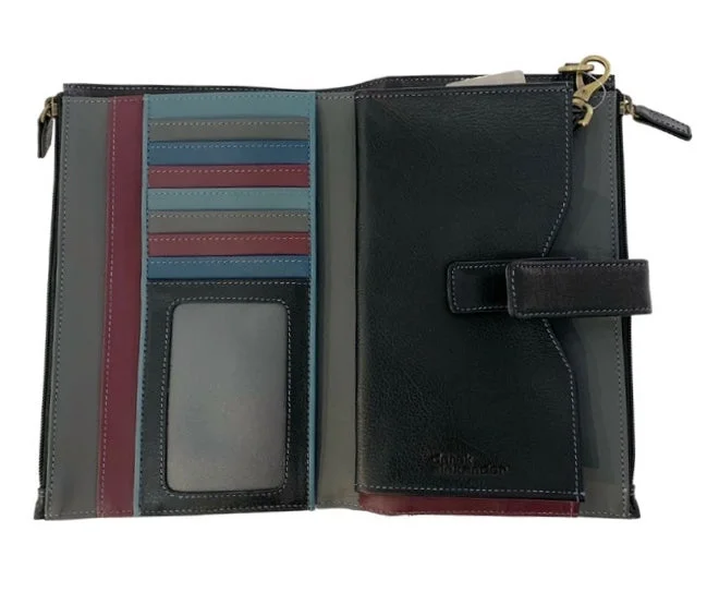 Best briefcases for business travelersDerek Alexander Leather PRISM -Deluxe Wristlet Clutch Wallet