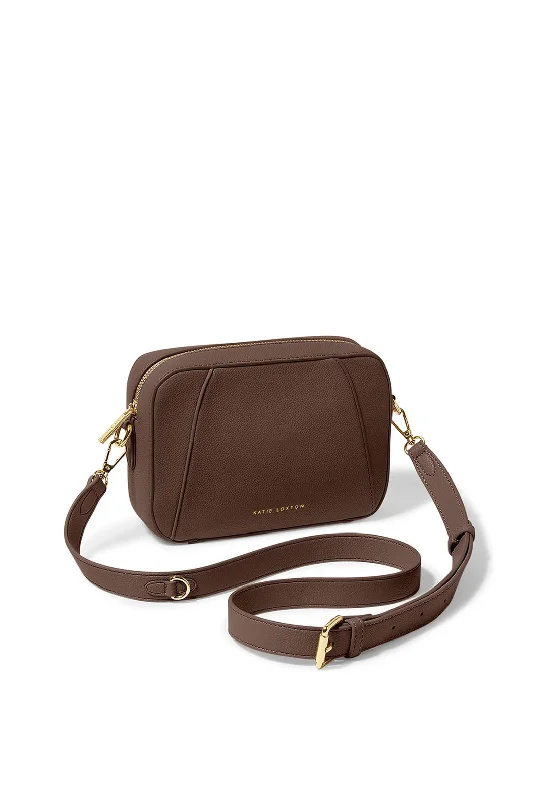 Soft suede men's crossbody bag for a luxurious feelKatie Loxton Hana Crossbody Camera Bag, Chocolate