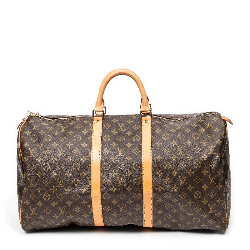 Vintage-inspired duffel bags with a distressed finish for a retro aestheticKeepall 55 Vintage-inspired duffel bags with a distressed finish for a retro aestheticKeepall 55