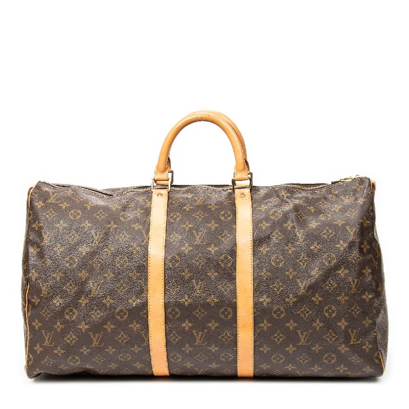 Anti-theft duffel bags with hidden zippers and slash-resistant fabricKeepall 55