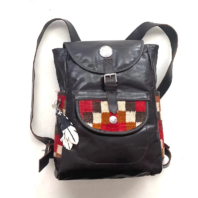 Men's canvas backpack with a durable frame for heavy loadsPCco Leather Backpack