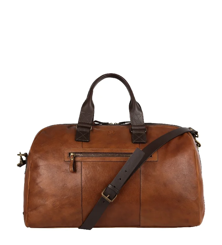 Anti - theft travel bag with RFID - blocking pockets for personal safetyLeather Duffel Bag for Women - The Day of The Locust Anti - theft travel bag with RFID - blocking pockets for personal safetyLeather Duffel Bag for Women - The Day of The Locust