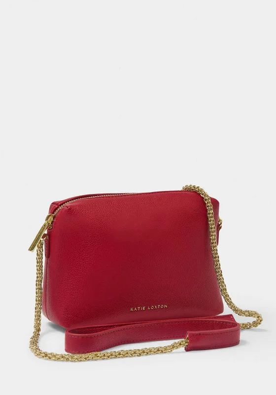 Canvas men's crossbody bag with a rustic, casual styleKatie Loxton Margot Crossbody Bag, Garnet Red Canvas men's crossbody bag with a rustic, casual styleKatie Loxton Margot Crossbody Bag, Garnet Red