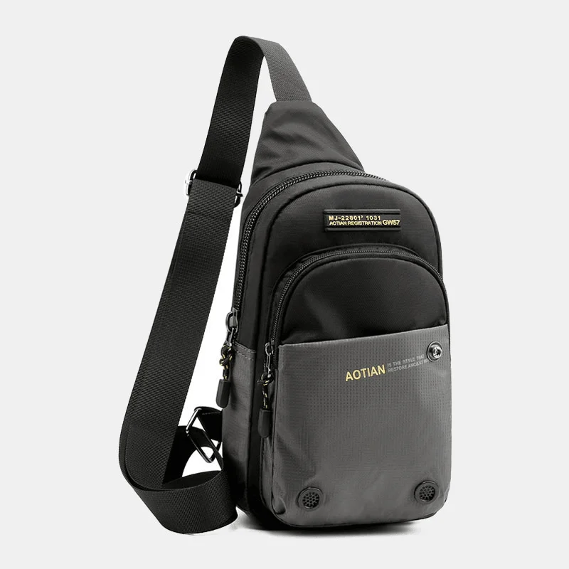 Urban men's crossbody bag with a modern, sleek designMen Fashion Multi-Color Nylon Waterproof Chest Bag Shoulder Bag Urban men's crossbody bag with a modern, sleek designMen Fashion Multi-Color Nylon Waterproof Chest Bag Shoulder Bag