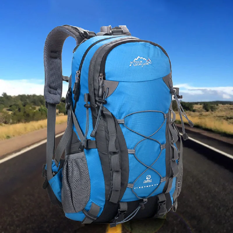 Men's large-capacity waterproof nylon backpack for multi-day hikingMen's And Women's Large Capacity Outdoor Backpack