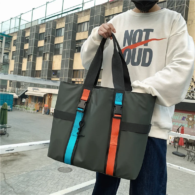 Men's compact backpack with padded shoulder straps for short errandsMen's Fashion Trend Large Capacity Shoulder Bag
