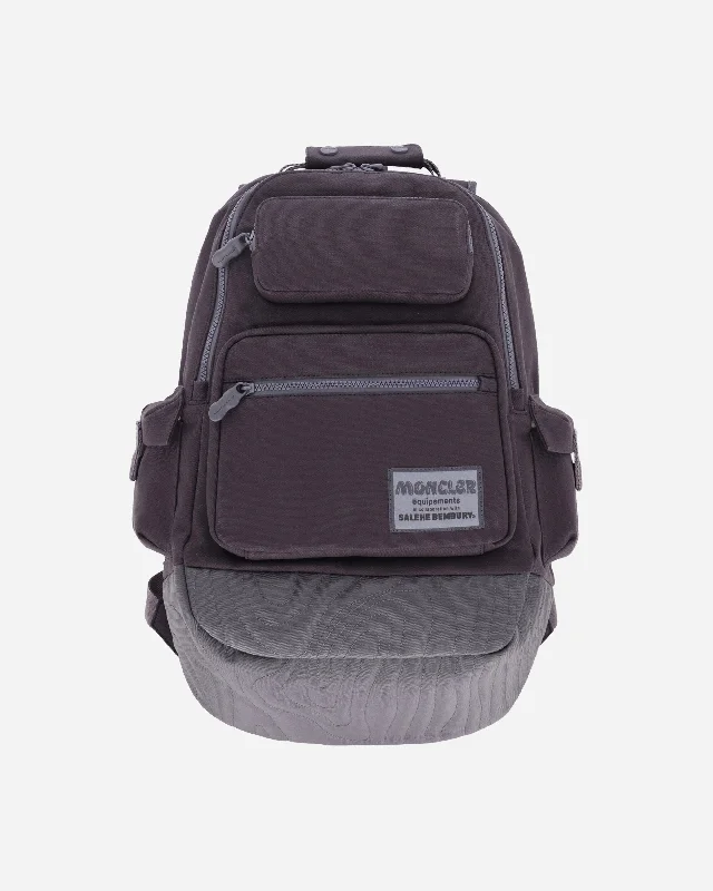 Men's smart backpack with integrated tracking device for securitySalehe Bembury Canvas Backpack Black