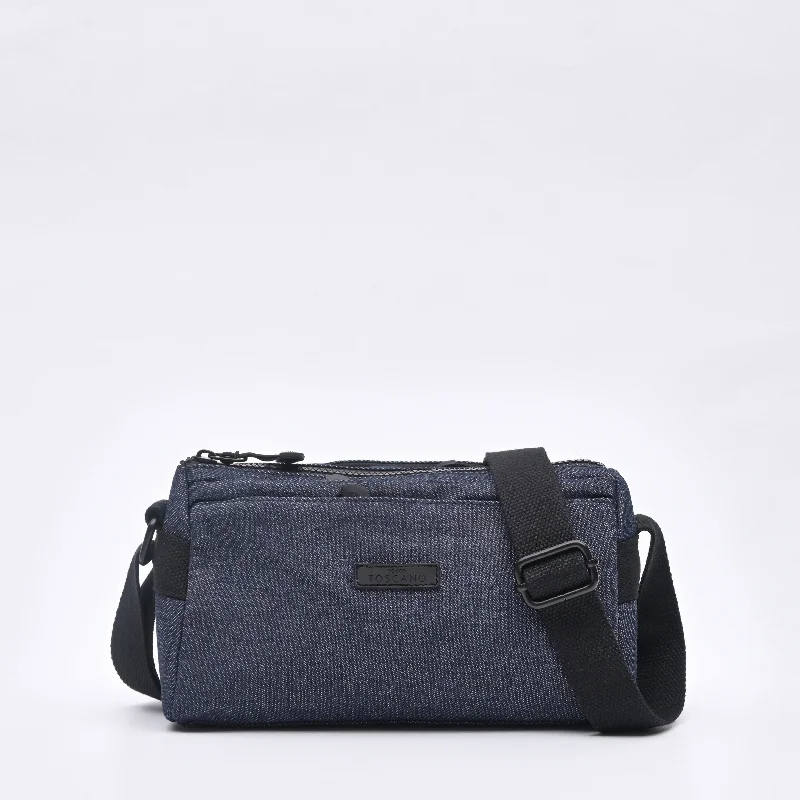 Men's crossbody bag with adjustable straps for a customized fitMulti Compartment Denim Sling Bag - TGSB0522FN3BJ4 Men's crossbody bag with adjustable straps for a customized fitMulti Compartment Denim Sling Bag - TGSB0522FN3BJ4