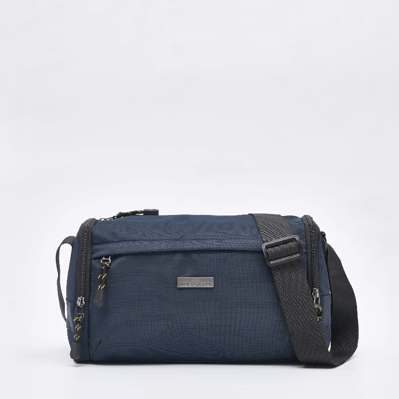 Military - style men's crossbody bag with MOLLE webbing for attachmentsMulti Compartment Nylon Sling Bag - TGSB0322NN3BL4 Military - style men's crossbody bag with MOLLE webbing for attachmentsMulti Compartment Nylon Sling Bag - TGSB0322NN3BL4