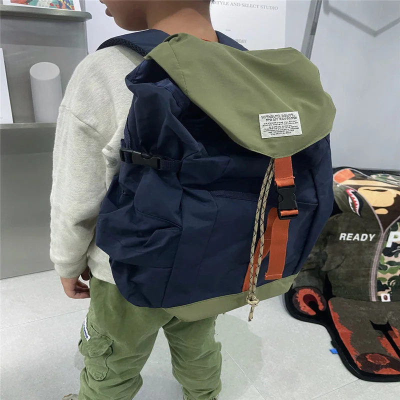Men's backpack with a reflective strip for night-time visibilityNiche Japanese Kindergarten Schoolbag Boys Lightweight Outdoor Men's backpack with a reflective strip for night-time visibilityNiche Japanese Kindergarten Schoolbag Boys Lightweight Outdoor