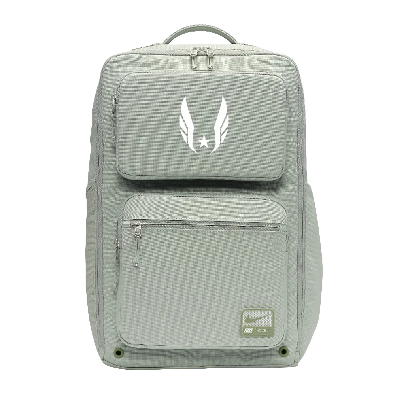 Men's lightweight laptop backpack with 15.6-inch padded sleeve for daily commutingNike USATF Utility Speed Backpack (27L) Men's lightweight laptop backpack with 15.6-inch padded sleeve for daily commutingNike USATF Utility Speed Backpack (27L)