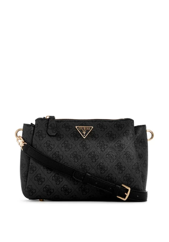 Soft suede men's crossbody bag for a luxurious feelGuess Noelle 4g Logo Crossbody Bag, Coal