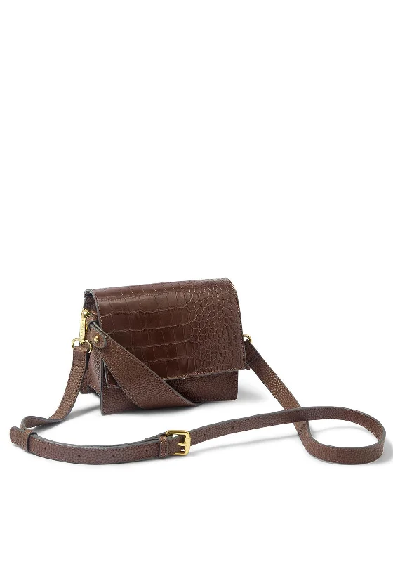 Hiking - specific men's crossbody bag with a hydration bladder pocketKatie Loxton Orla Mini Faux Croc Crossbody Bag, Chocolate Hiking - specific men's crossbody bag with a hydration bladder pocketKatie Loxton Orla Mini Faux Croc Crossbody Bag, Chocolate
