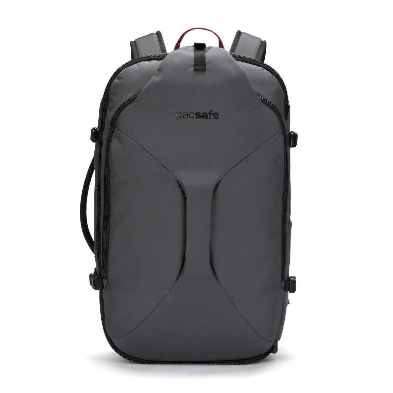 Travel bag with a detachable toiletry pouch for conveniencePacsafe Venturesafe EXP45 Carry-On Travel Pack Travel bag with a detachable toiletry pouch for conveniencePacsafe Venturesafe EXP45 Carry-On Travel Pack