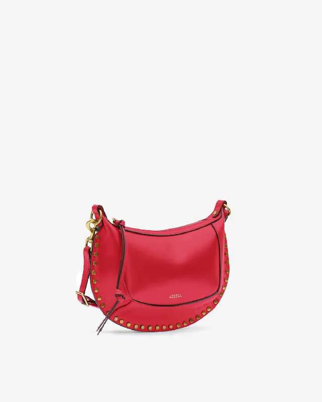 Vintage - inspired men's crossbody bag with a distressed finishOSKAN MOON BAG