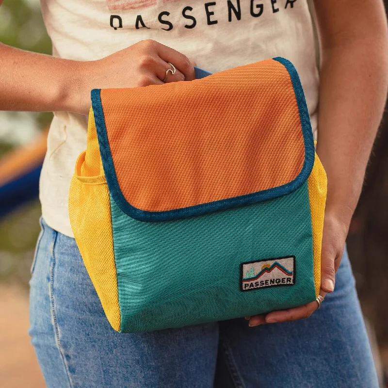 Men's student backpack with organized compartments for books and suppliesSnack Pack Recycled Cooler - Multi Colour Men's student backpack with organized compartments for books and suppliesSnack Pack Recycled Cooler - Multi Colour