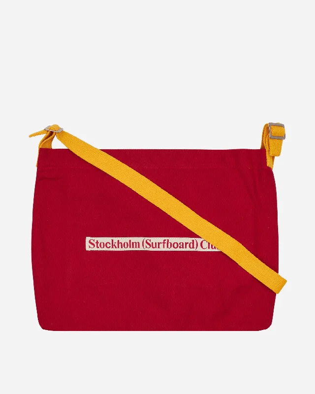 Men's student backpack with organized compartments for books and suppliesFlat Cross Body Bag Red