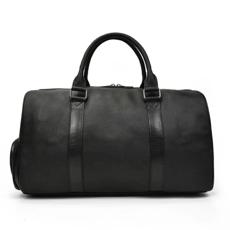 TSA - compliant travel bag with built - in combination lock for airport securityThe Endre Weekender | Vintage Leather Duffle Bag TSA - compliant travel bag with built - in combination lock for airport securityThe Endre Weekender | Vintage Leather Duffle Bag