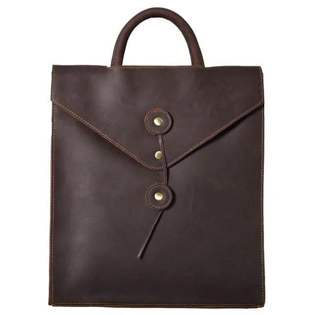 Soft - sided travel bag with reinforced corners for durabilityThe Tove Backpack | Genuine Leather Sharp Edged Backpack