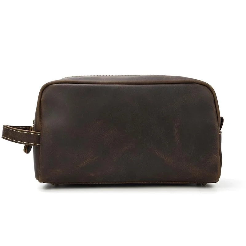 Compact carry - on travel bag with spinner wheels for easy maneuvering in airportsThe Wanderer Toiletry Bag | Genuine Leather Toiletry Bag Compact carry - on travel bag with spinner wheels for easy maneuvering in airportsThe Wanderer Toiletry Bag | Genuine Leather Toiletry Bag
