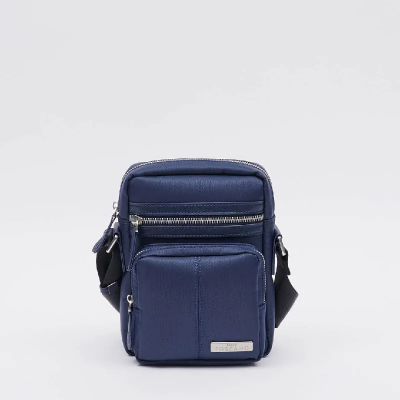 Canvas men's crossbody bag with a rustic, casual styleTom Casual Small Sling Bag With Front Zip - TGSB1914NN3MK2 Canvas men's crossbody bag with a rustic, casual styleTom Casual Small Sling Bag With Front Zip - TGSB1914NN3MK2