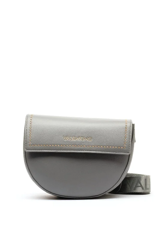 Compact men's crossbody bag for everyday carryValentino Bigs Studded Flapover Crossbody Bag, Grey Compact men's crossbody bag for everyday carryValentino Bigs Studded Flapover Crossbody Bag, Grey