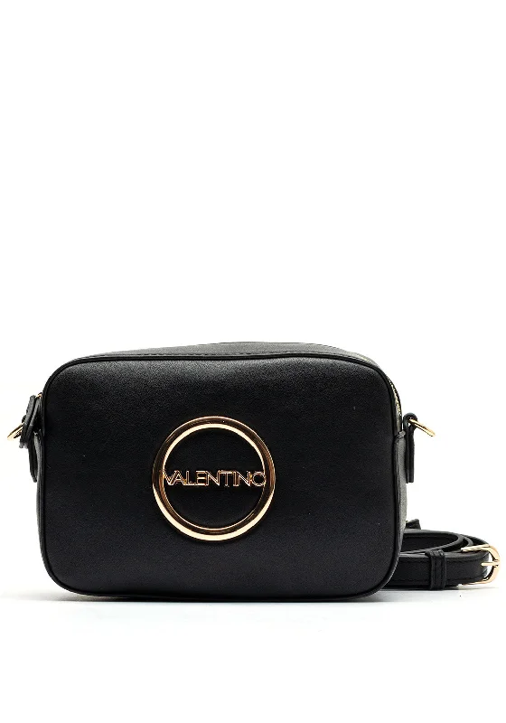 RFID - blocking men's crossbody bag for security - conscious travelersValentino Moses Logo Crossbody Bag, Black RFID - blocking men's crossbody bag for security - conscious travelersValentino Moses Logo Crossbody Bag, Black