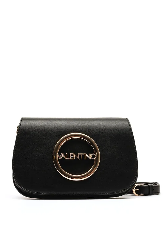 Men's crossbody bag made from recycled materials for eco - friendly usersValentino Moses Flapover Crossbody Bag, Black Men's crossbody bag made from recycled materials for eco - friendly usersValentino Moses Flapover Crossbody Bag, Black