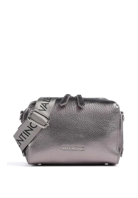 Military - style men's crossbody bag with MOLLE webbing for attachmentsValentino Pattie Metallic Crossbody Bag, Grey Military - style men's crossbody bag with MOLLE webbing for attachmentsValentino Pattie Metallic Crossbody Bag, Grey