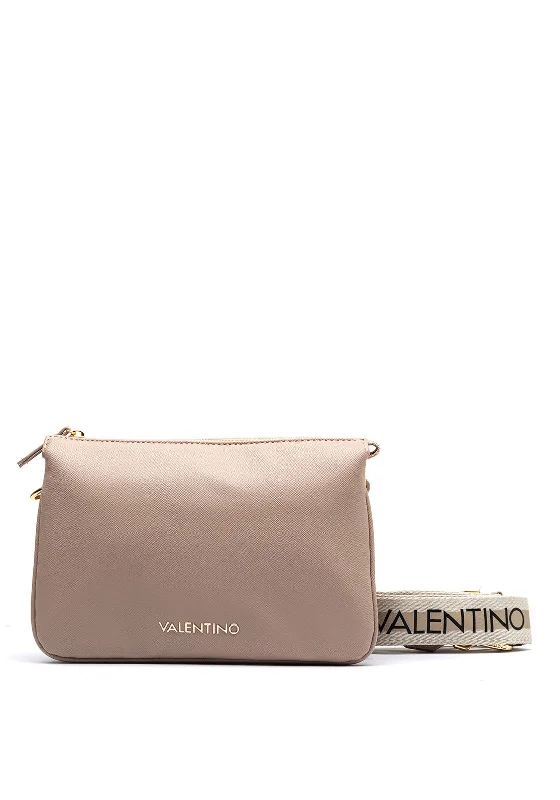 Military - style men's crossbody bag with MOLLE webbing for attachmentsValentino Zero Triple Compartment Crossbody Bag, Beige Military - style men's crossbody bag with MOLLE webbing for attachmentsValentino Zero Triple Compartment Crossbody Bag, Beige