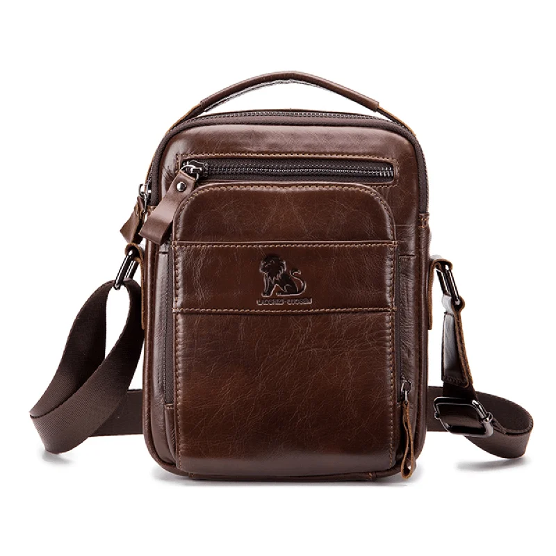 Men's crossbody bag with a hidden anti - theft pocketVintage Genuine Leather Business Bag Shoulder Bag Crossbody Bag for Men Men's crossbody bag with a hidden anti - theft pocketVintage Genuine Leather Business Bag Shoulder Bag Crossbody Bag for Men