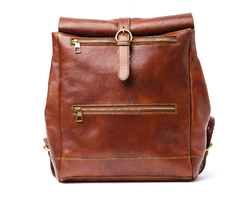 Designer - branded leather travel bag for luxury business travelersWeekender Rolltop Designer - branded leather travel bag for luxury business travelersWeekender Rolltop